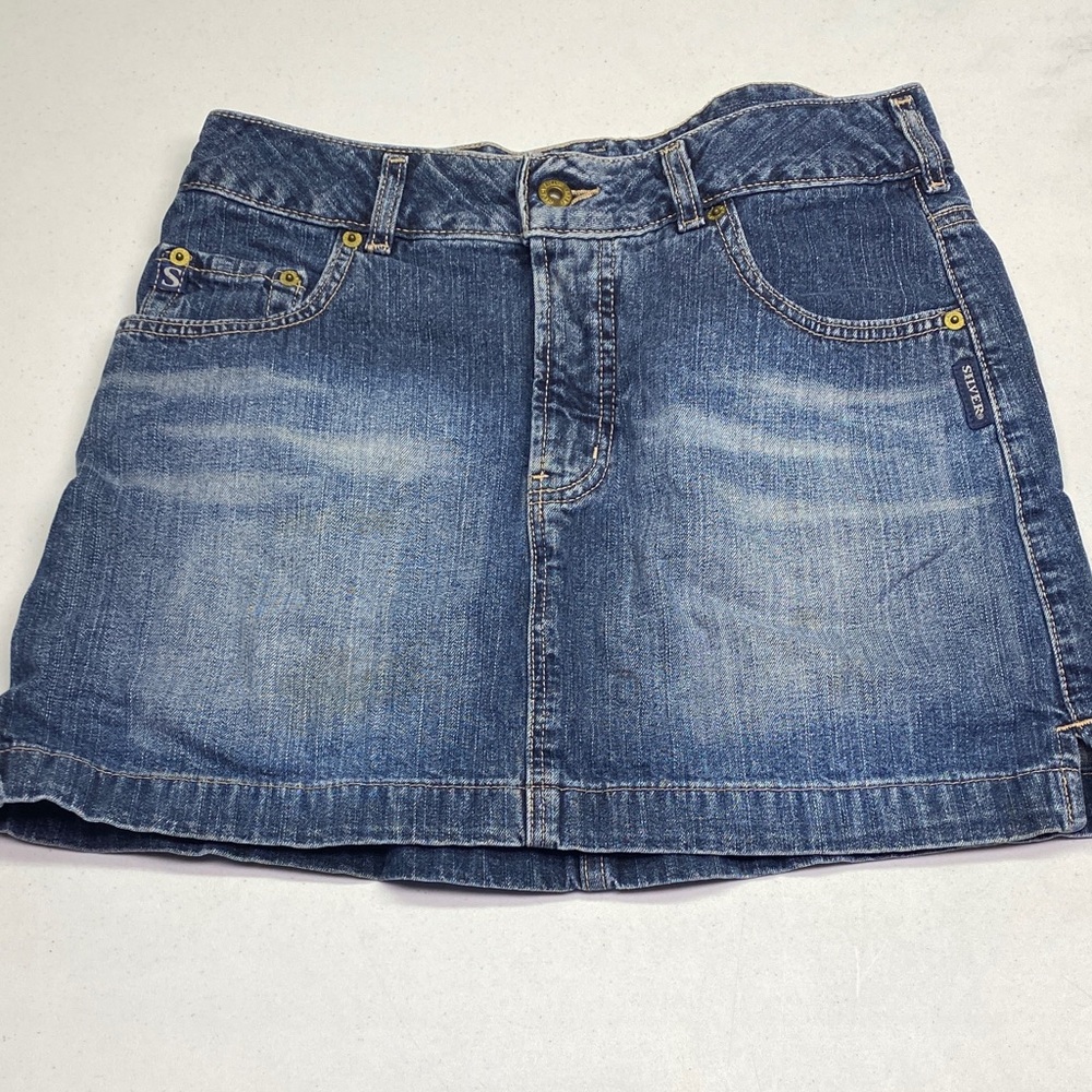 Silver Jeans Blue Denim Skirt
